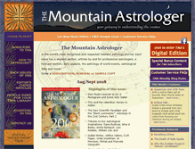 Tablet Screenshot of mountainastrologer.com